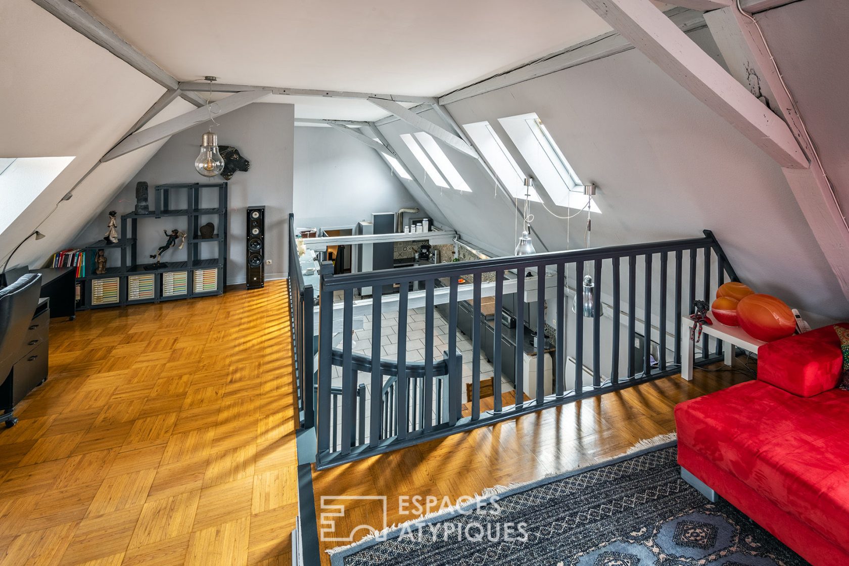 Renovated farmhouse and its guest rooms