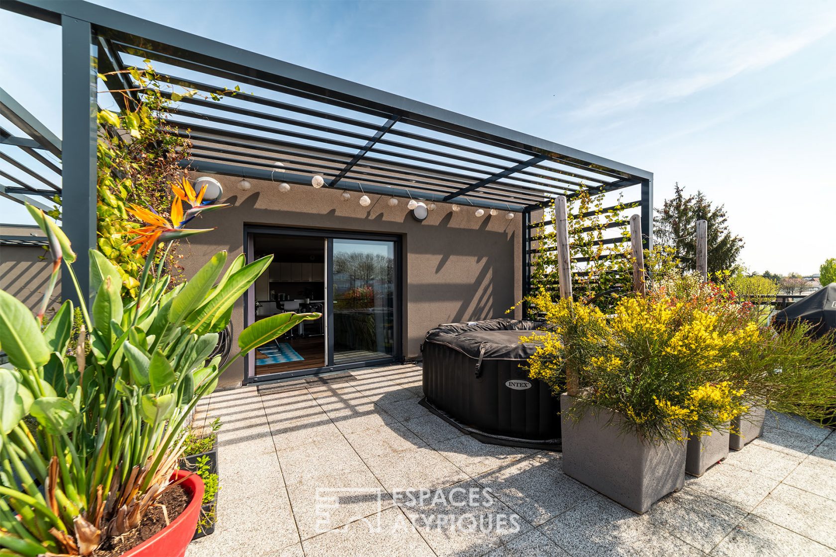 Contemporary penthouse with terrace