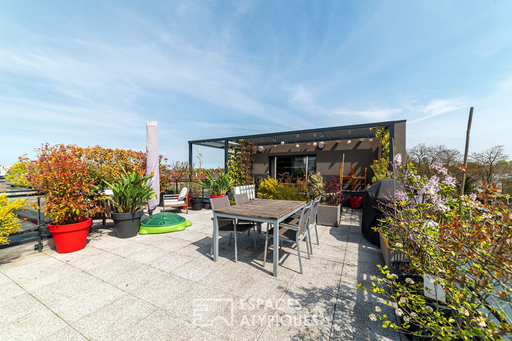 Contemporary penthouse with terrace