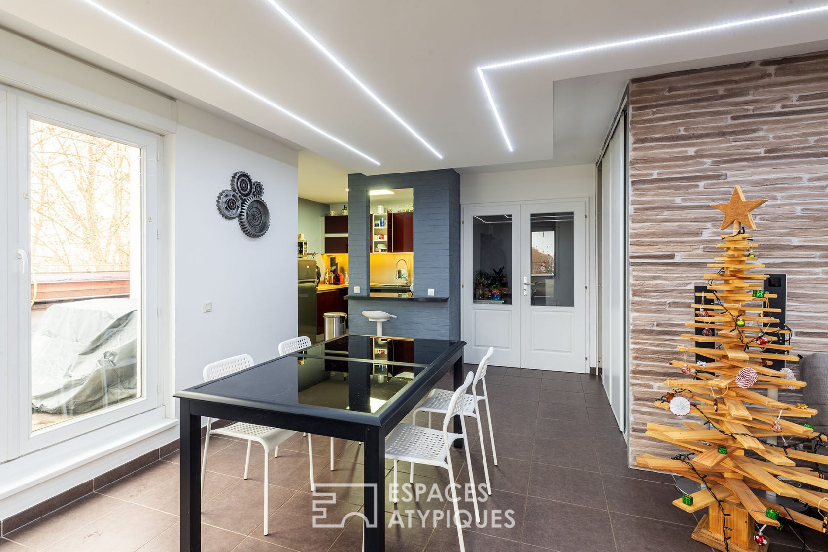 Penthouse with terraces and open view