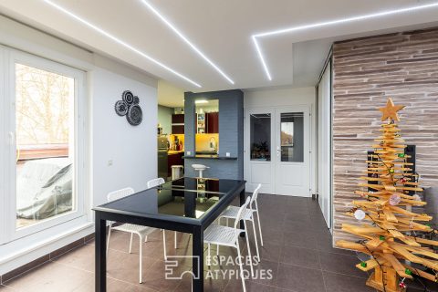 Penthouse with terraces and open view