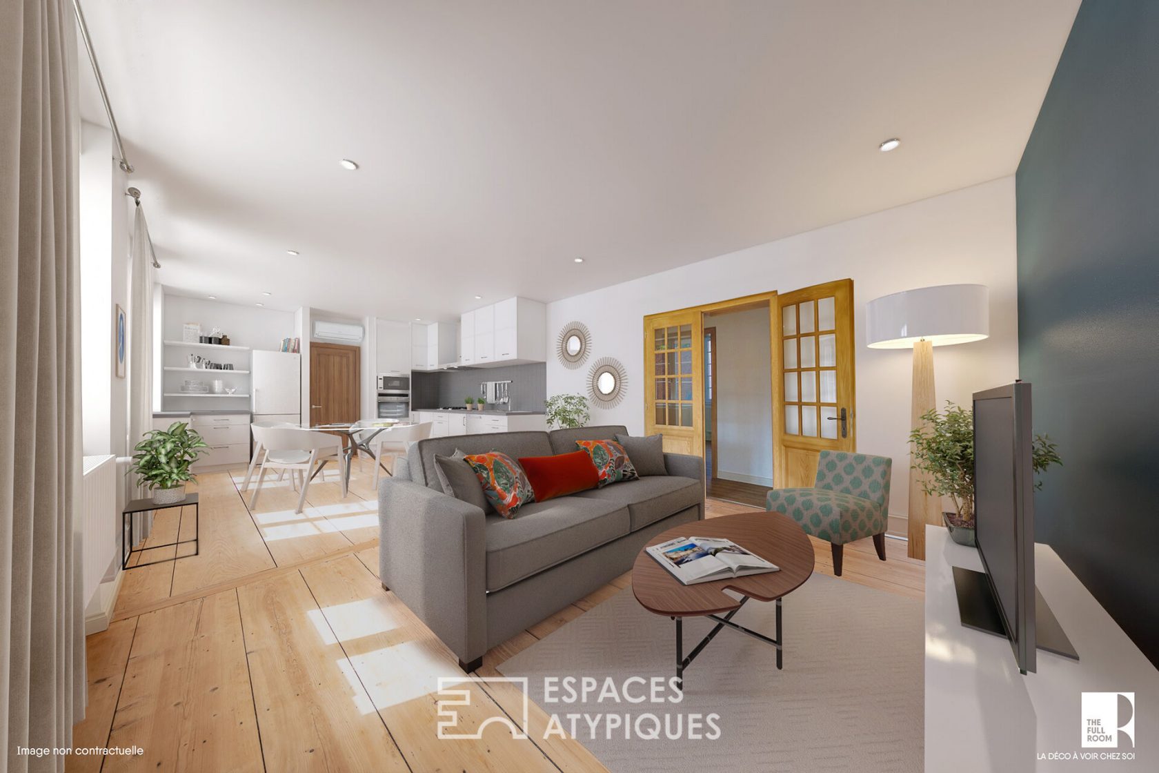 Character flat renovated by an architect