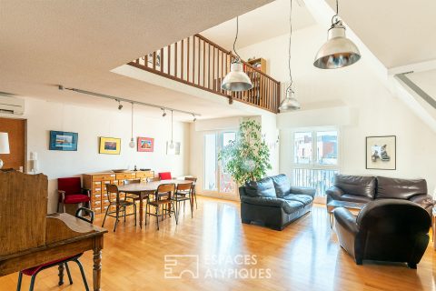 Duplex apartment on the top floor with roof terrace
