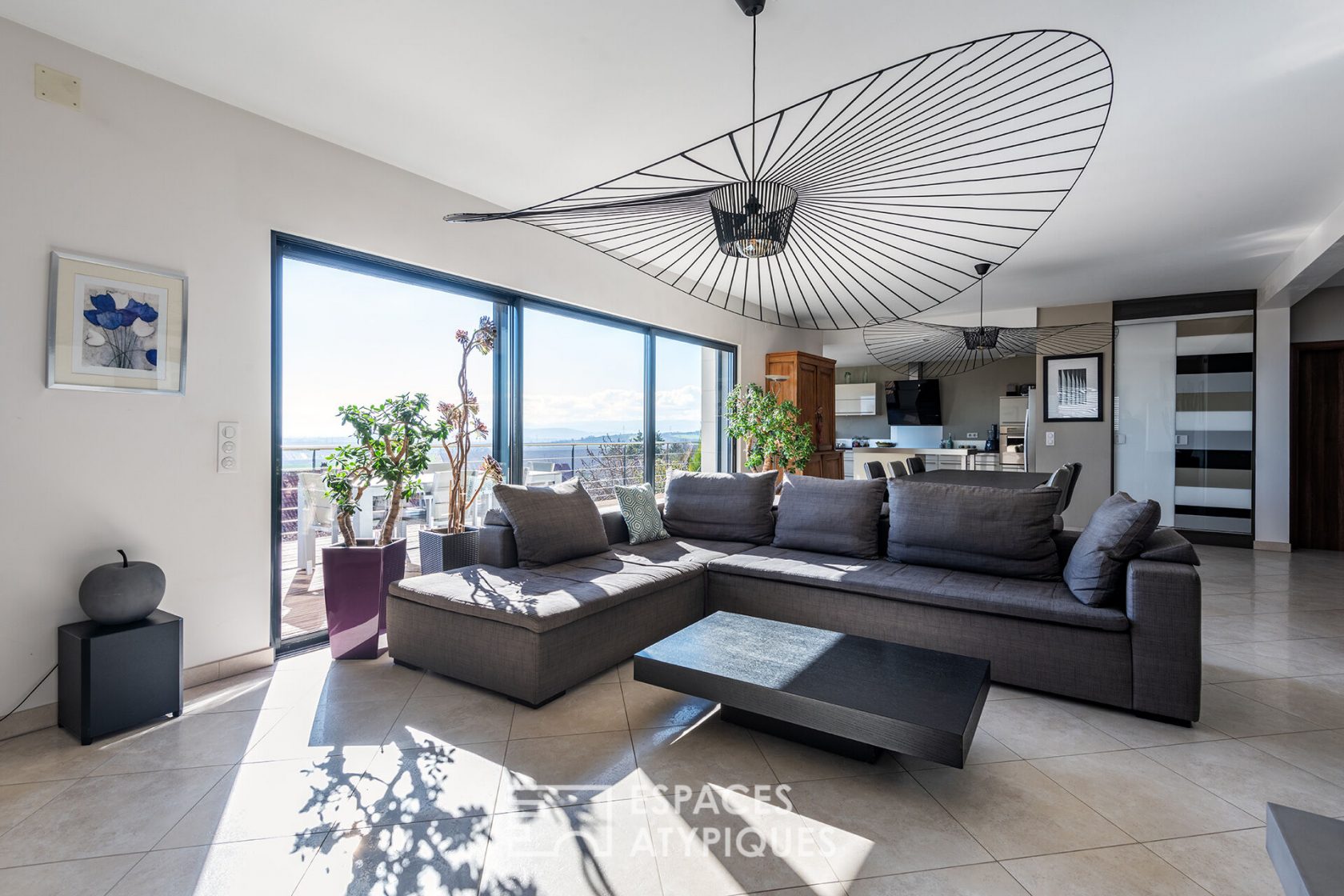 Maison contemporaine avec vue sur la plaine d’Alsace