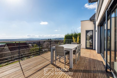 Maison contemporaine avec vue sur la plaine d’Alsace