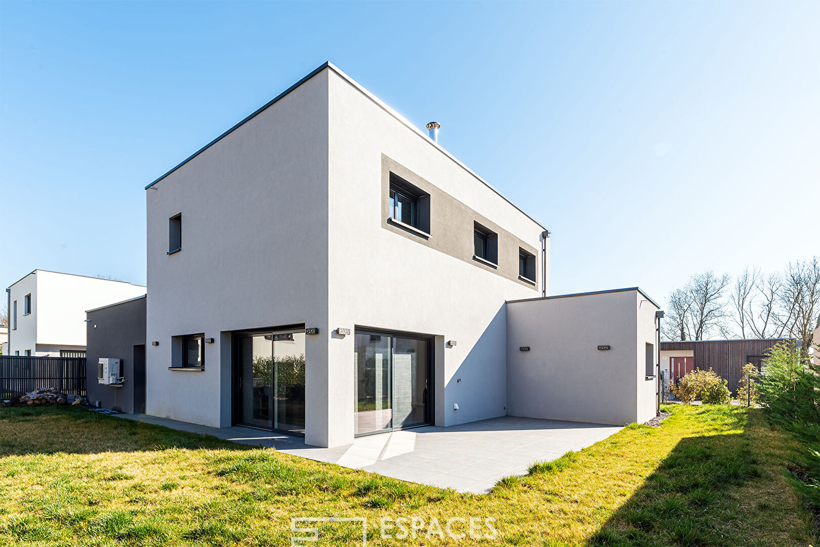 Contemporary house with clean lines