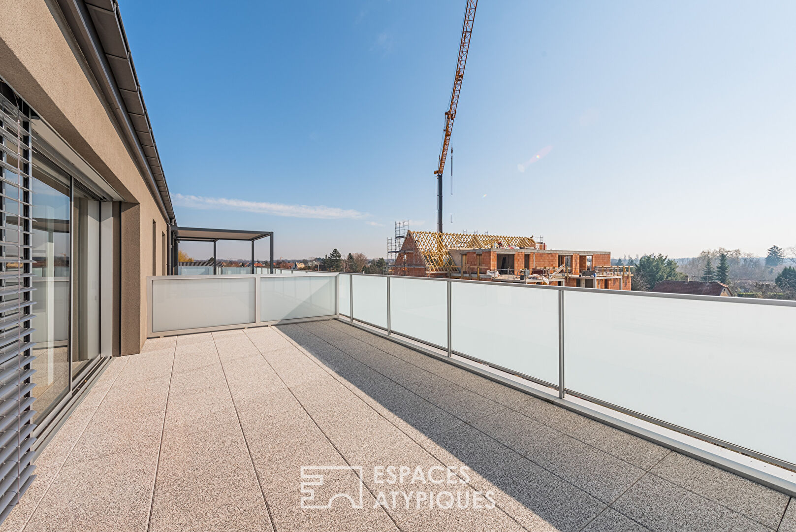 Penthouse with terrace and view of the Vosges mountains