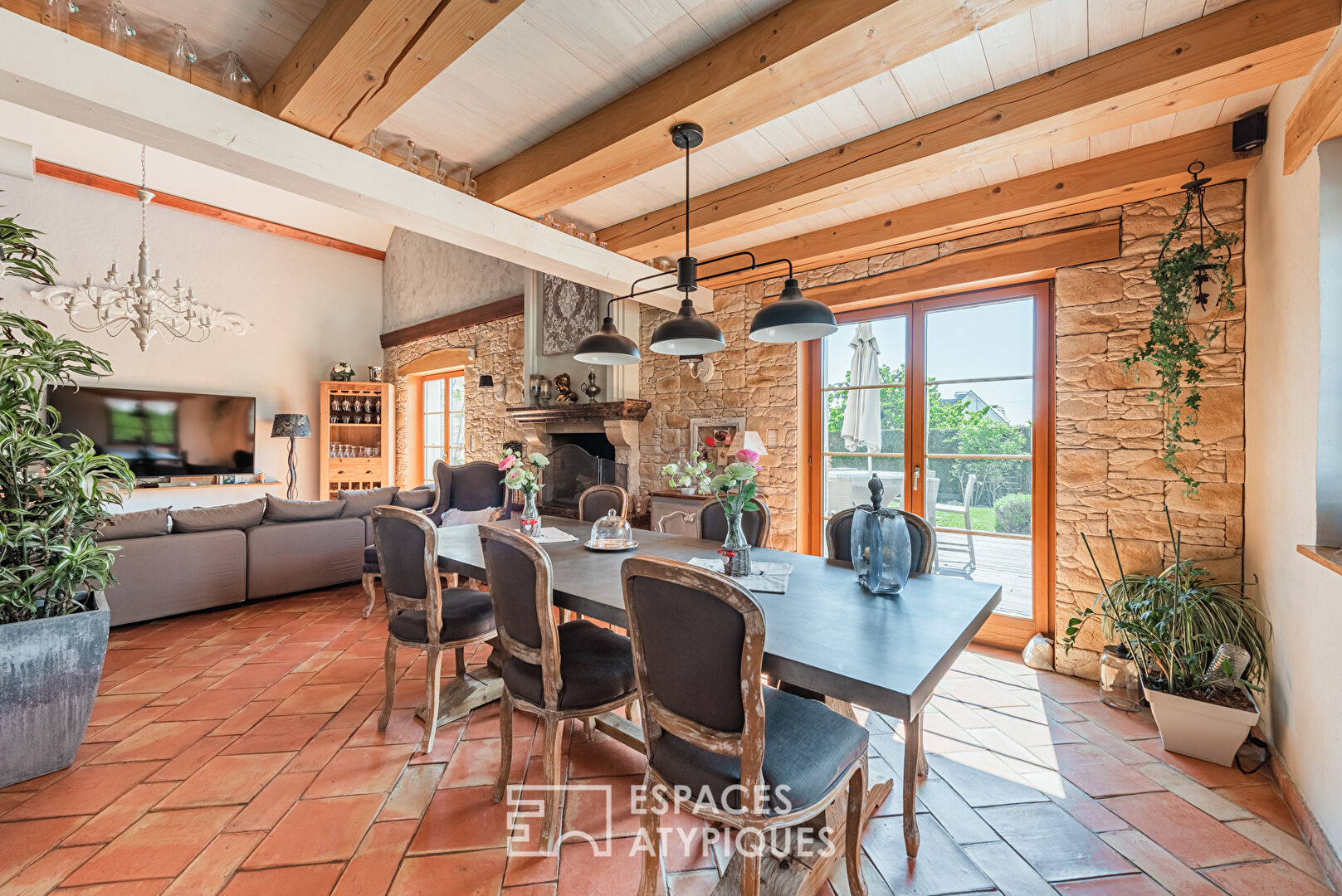 Villa bohème chic et sa piscine