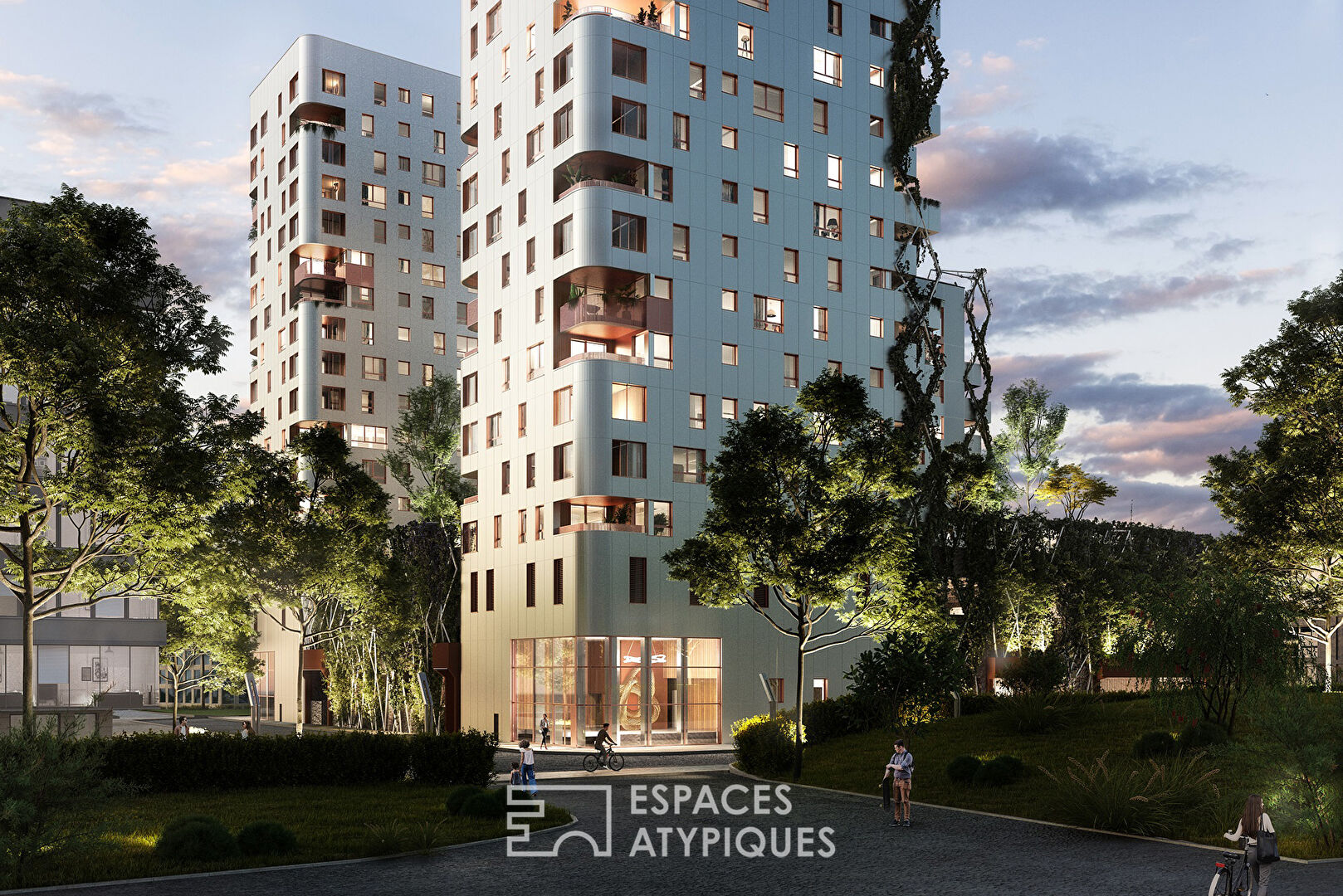 Neuf : Appartement avec vue contemplative et son jardin d’hiver suspendu