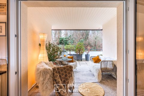 Attic like a house on the roofs