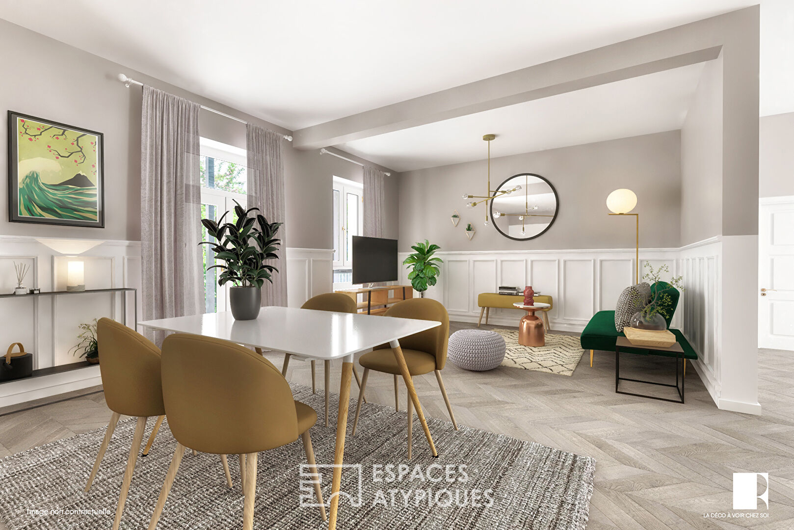 Neuf : Appartement bourgeois et son jardin quartier Orangerie