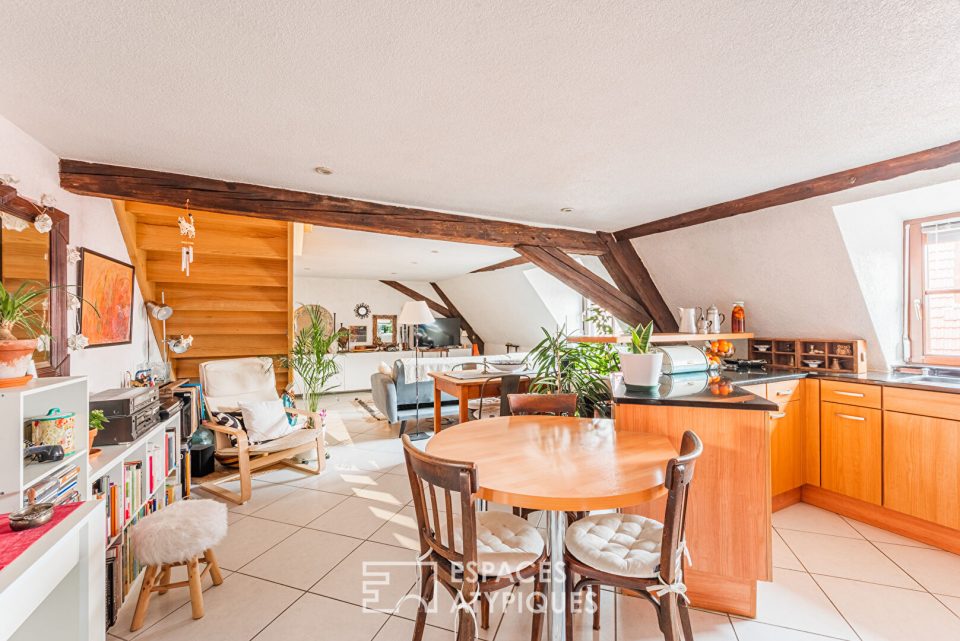 Duplex de charme sous les toits