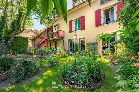 Charmante maison de ville avec jardin au bord du Loing