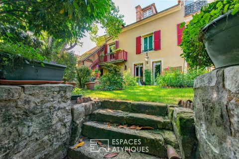 Charmante maison de ville avec jardin au bord du Loing