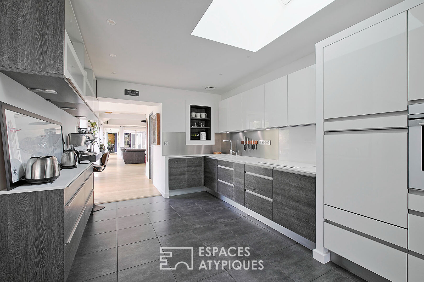 Contemporary single-storey house with garden