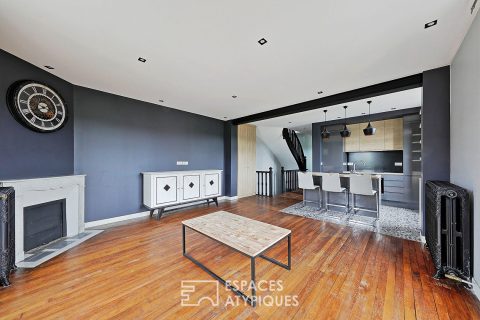 Duplex de caractère dans une meulière Art Nouveau