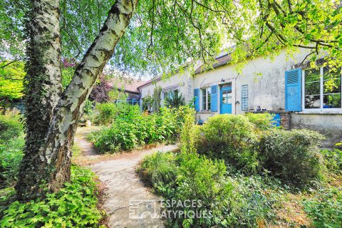 Maison de campagne rénovée avec son jardin bucolique