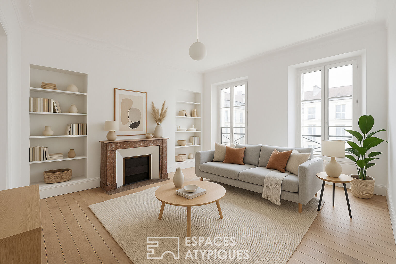 Duplex apartment to renovate with shared park