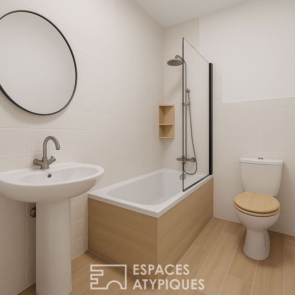 Duplex apartment to renovate with shared park