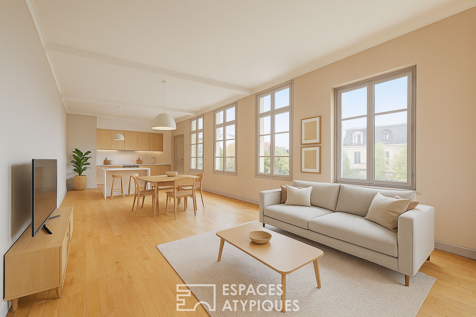 Apartment to renovate with shared park