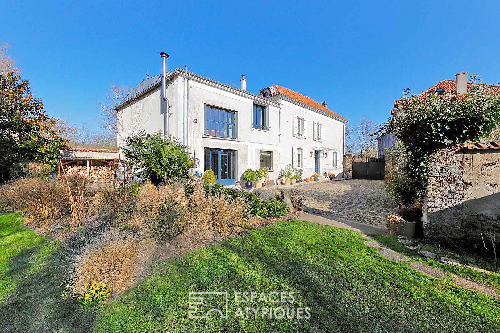 Authentic 18th century flour mill with landscaped enclosed garden