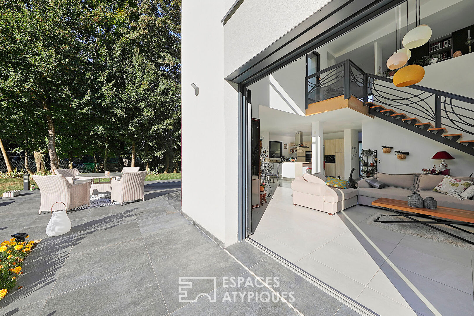 Maison d’architecte avec jardin