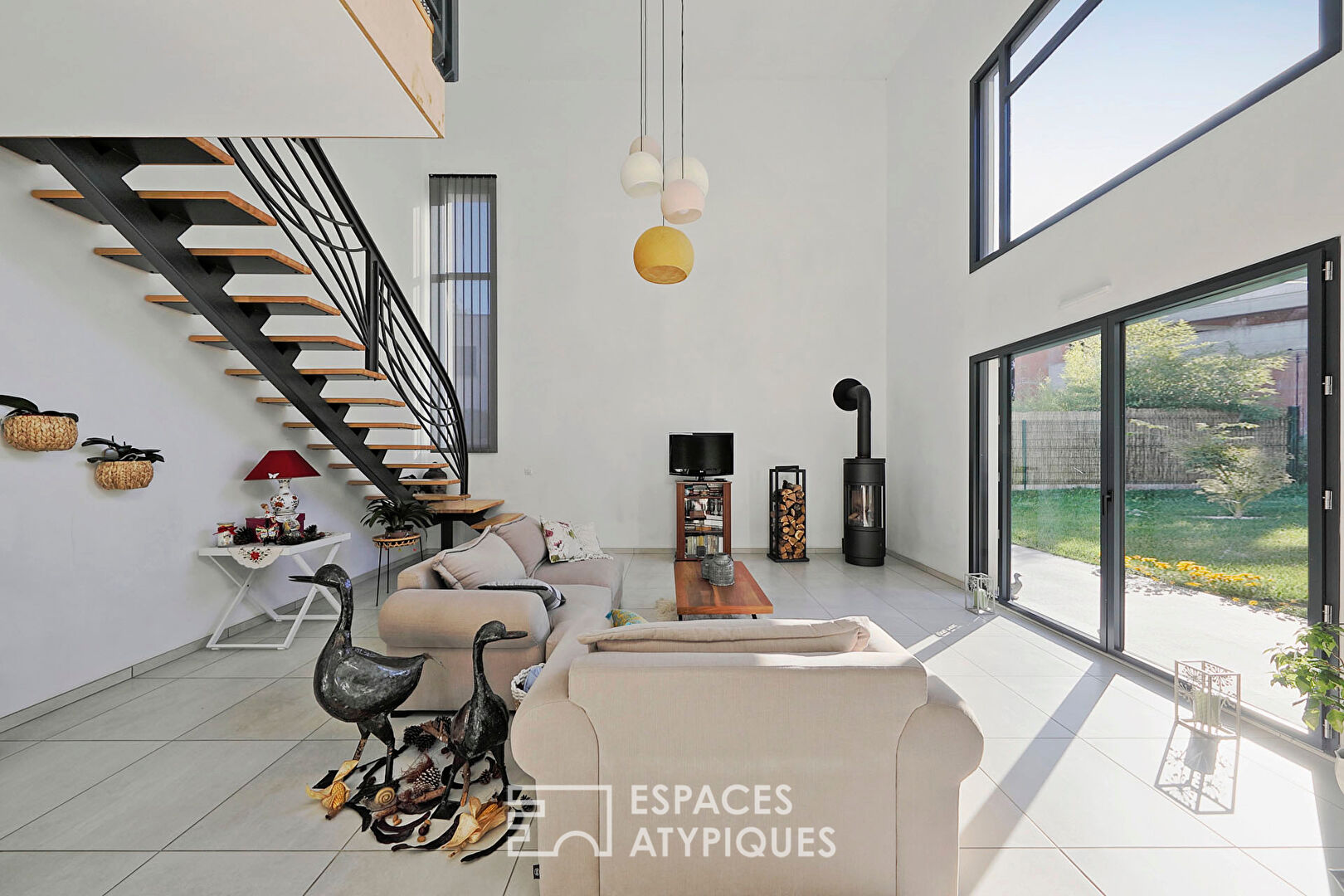 Maison d’architecte avec jardin