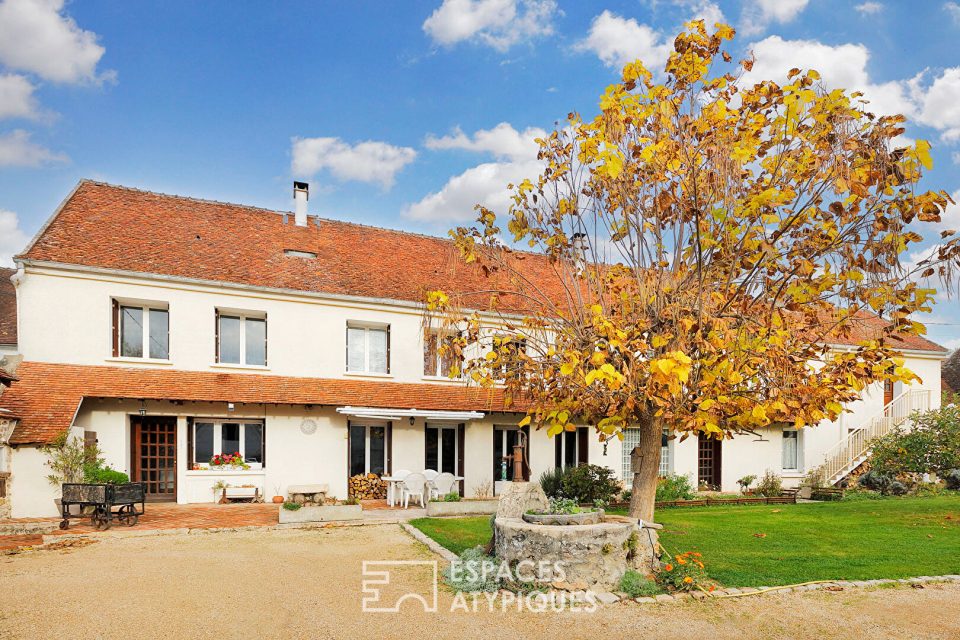 ancienne ferme rénovée et divisée en 3 unités de vie