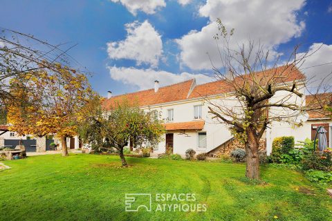 ancienne ferme rénovée et divisée en 3 unités de vie