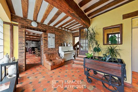 ancienne ferme rénovée et divisée en 3 unités de vie