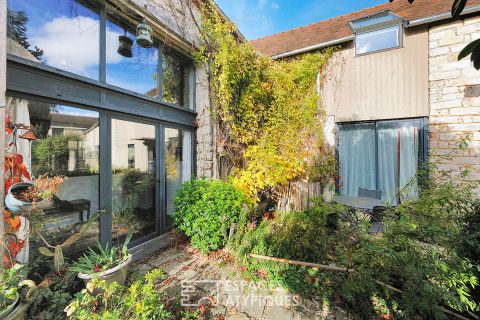 Renovated character longhouse with garden