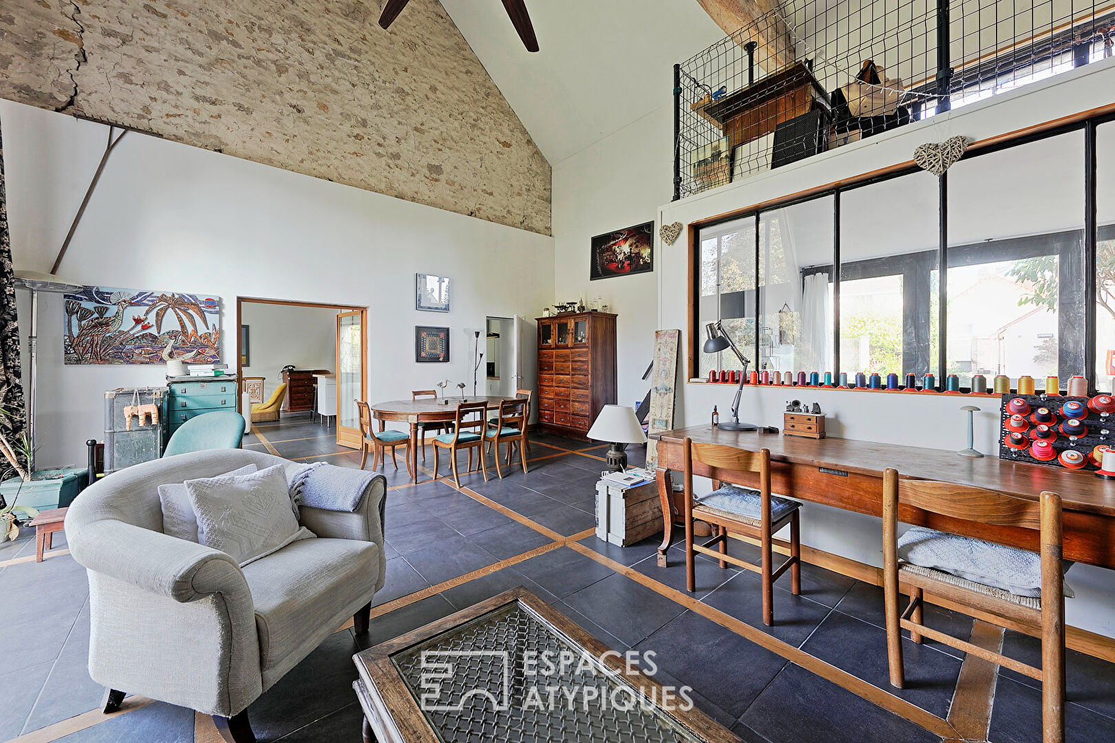 Renovated character longhouse with garden