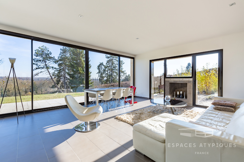 Maison d’architecte avec vue sur la vallée de la seine