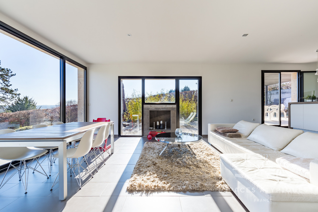 Maison d’architecte avec vue sur la vallée de la seine