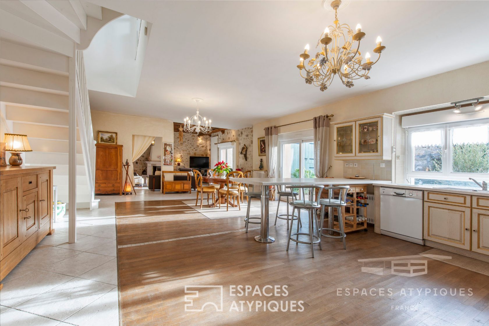 Renovated farmhouse with outbuildings