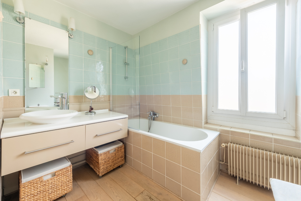 Appartement en duplex en centre-ville avec jardin