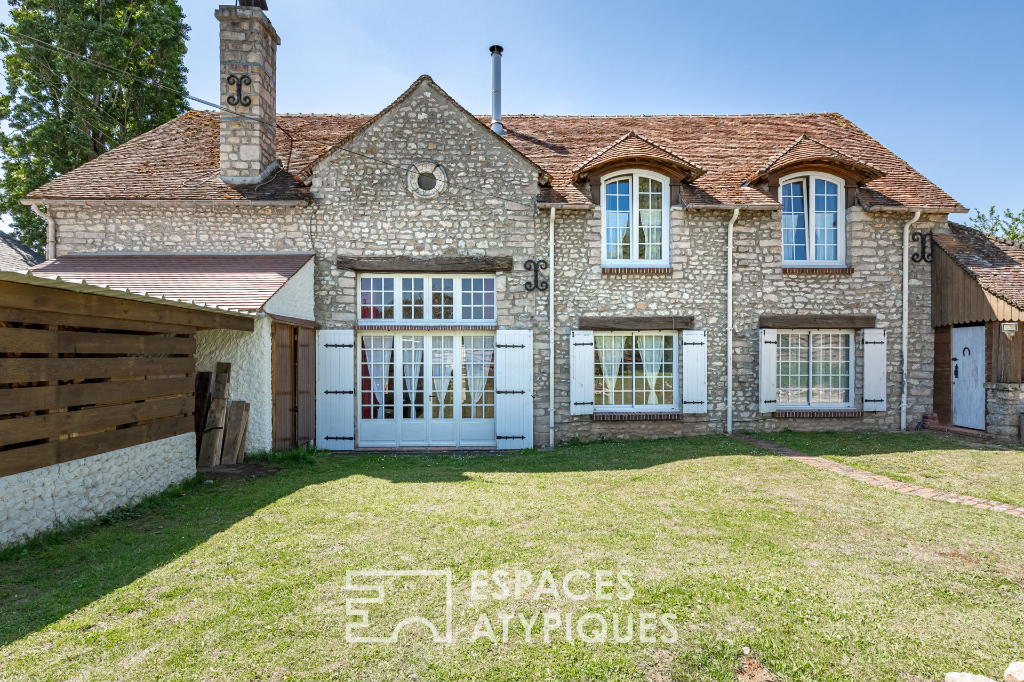 Mansion with garden