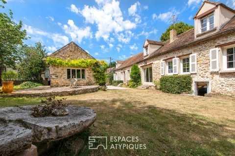 Authentic stone house with garden and outbuilding