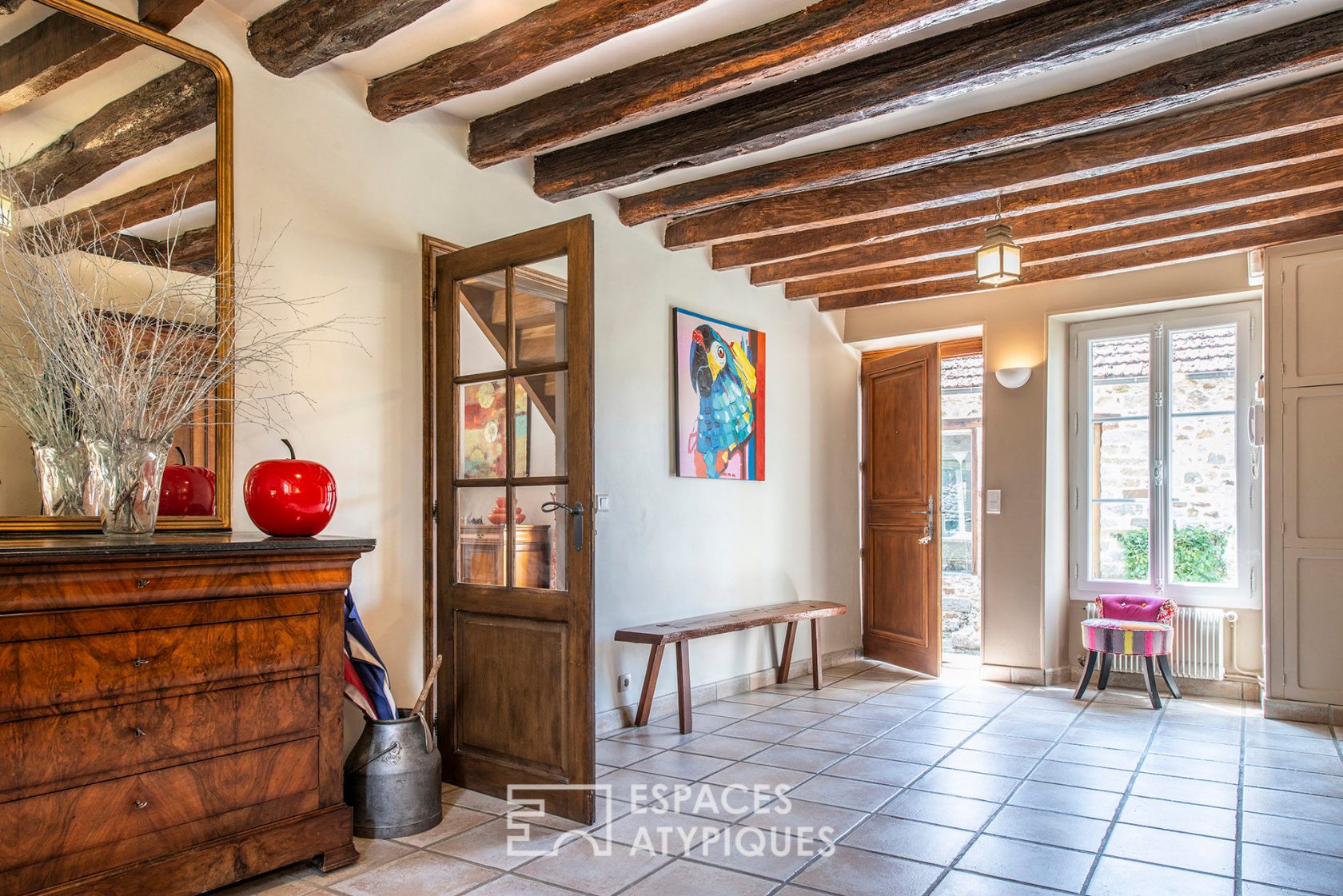 Authentic stone house with garden and outbuilding