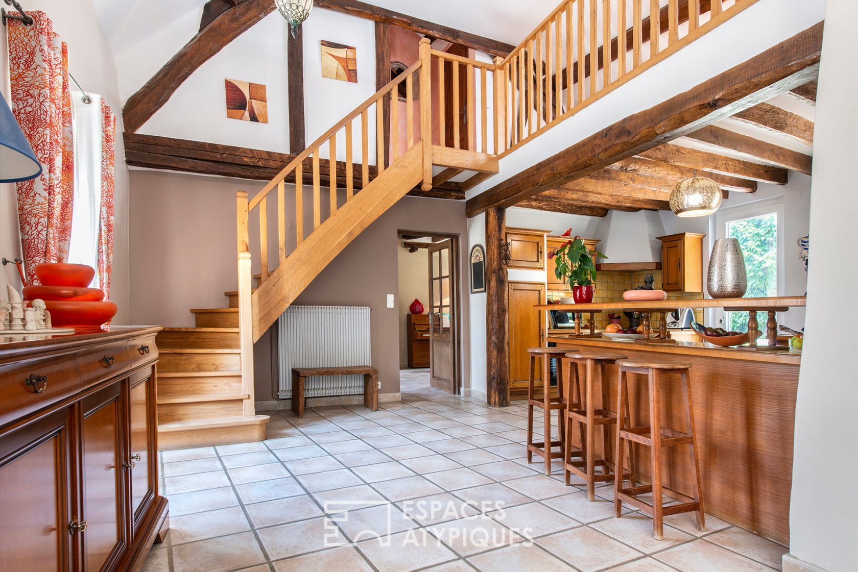 Authentic stone house with garden and outbuilding