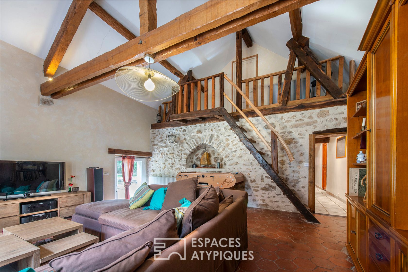 Authentic stone house with garden and outbuilding