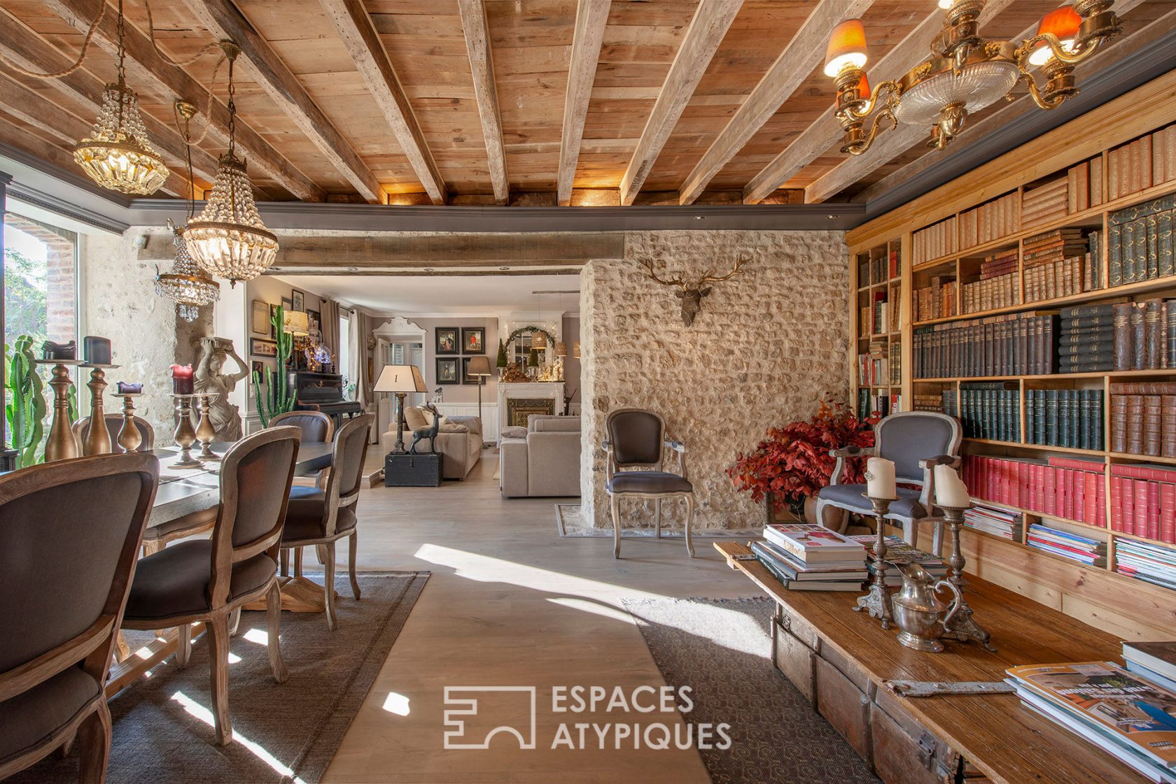 Charming renovated farmhouse with outbuildings and bucolic garden