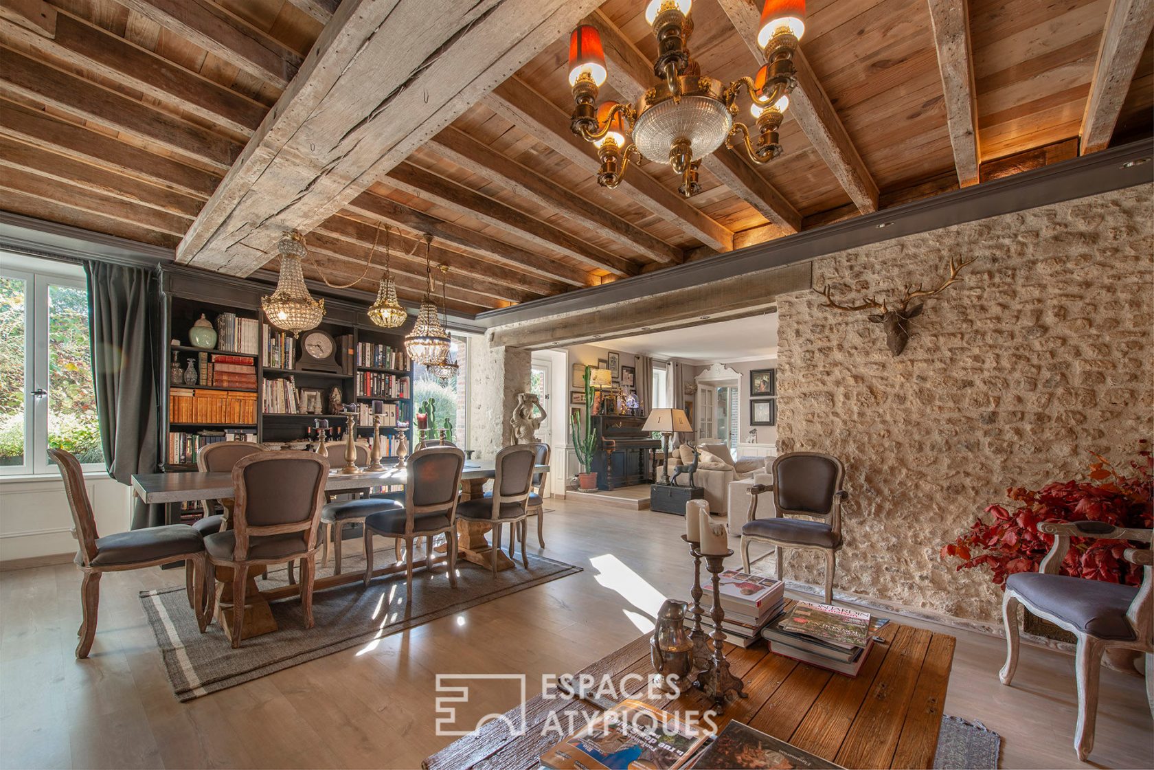 Charming renovated farmhouse with outbuildings and bucolic garden