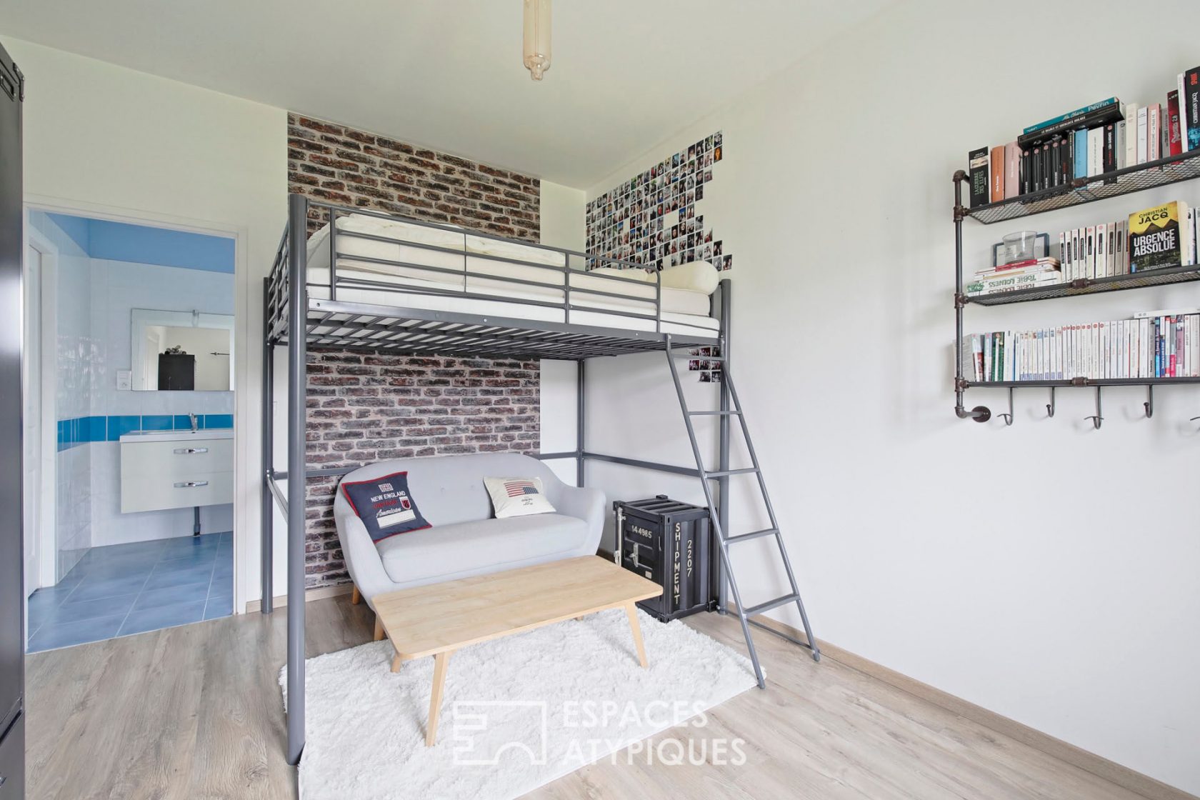 Contemporary loft style house with garden