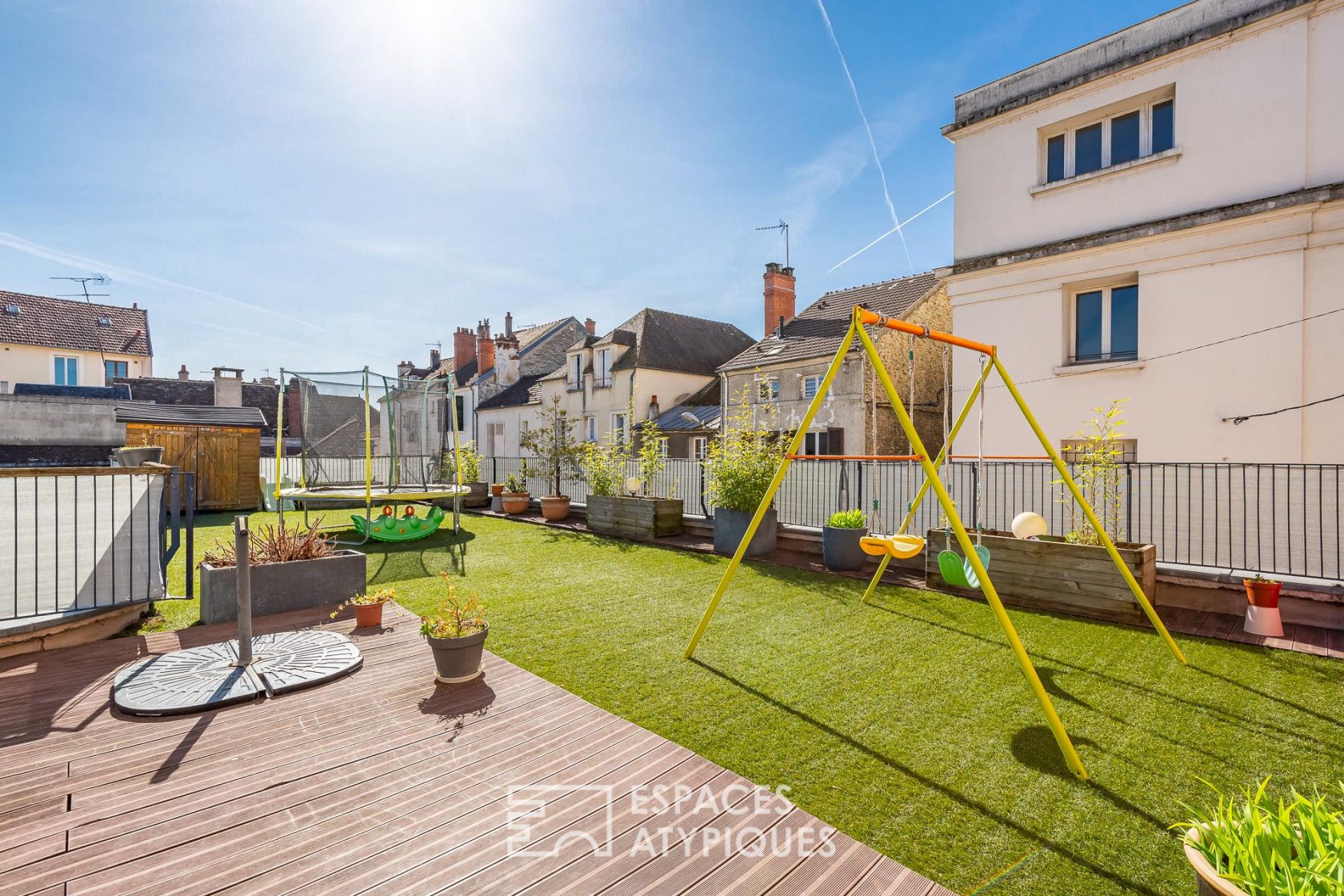 appartement en centre-ville avec terrasse