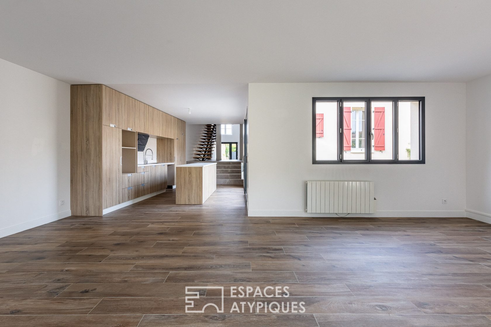 Townhouse with contemporary extension and garden