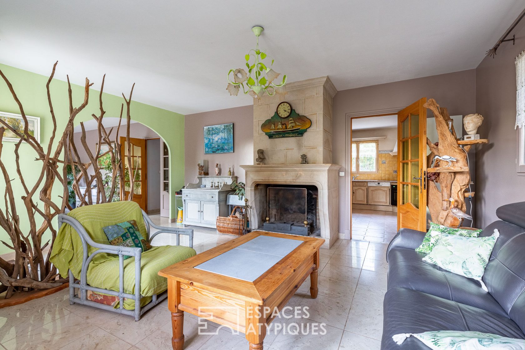 Townhouse with landscaped garden