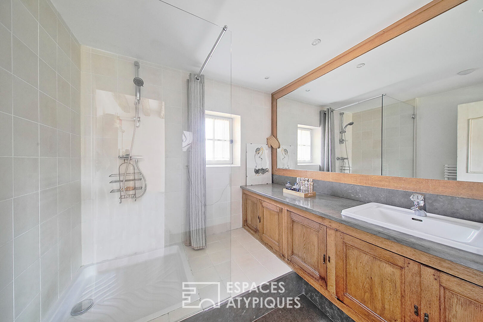 Charming renovated house with stream and garden