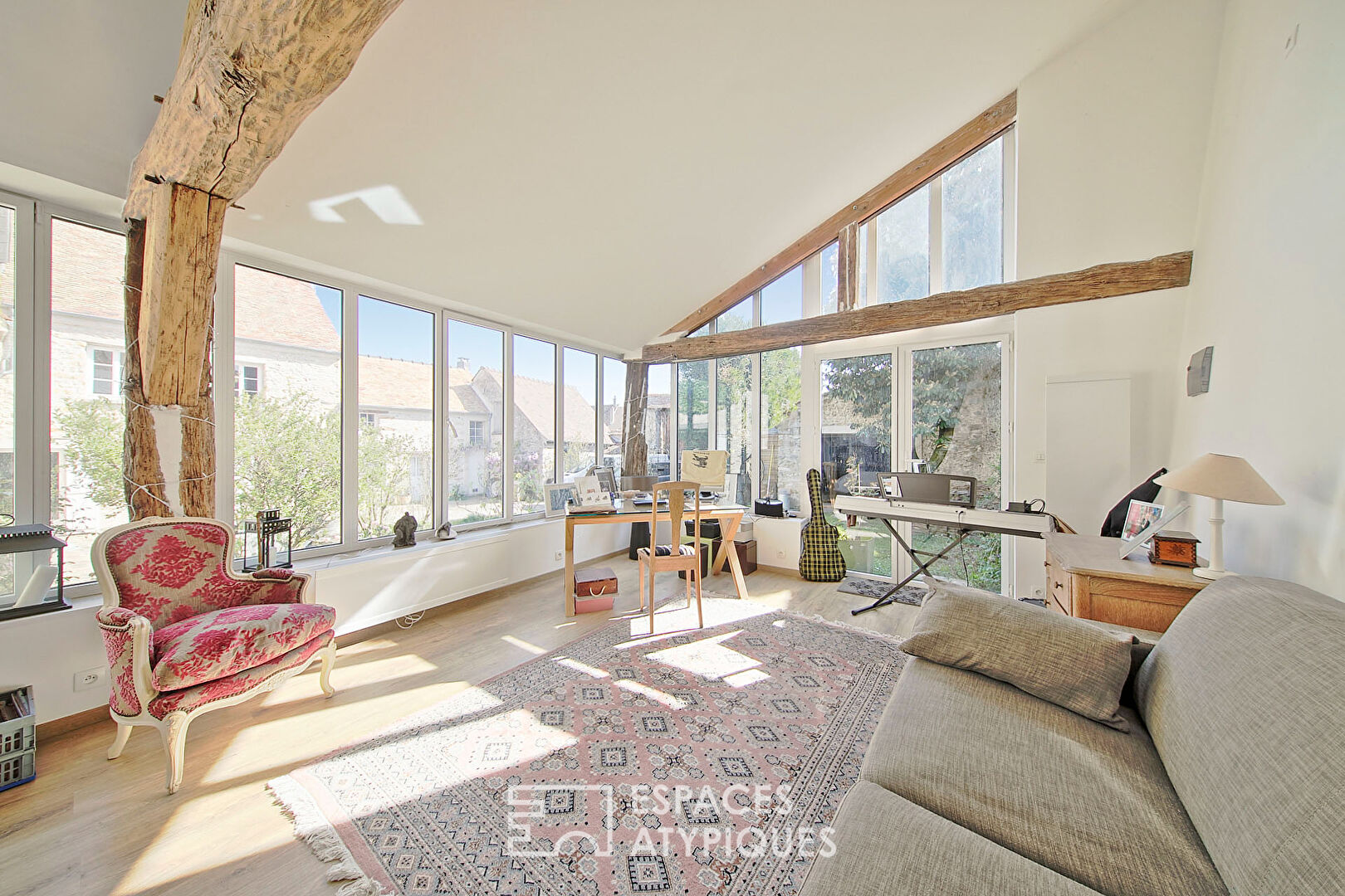 Charming renovated house with stream and garden