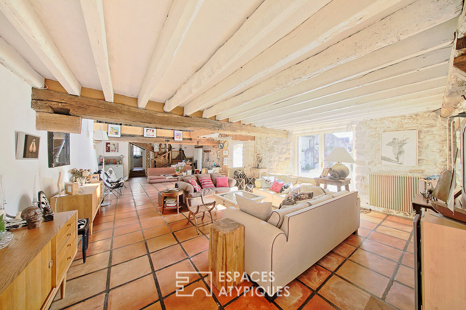 Charming renovated house with stream and garden